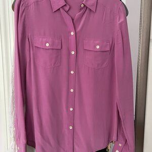 Silk Blouse in Pink  Size 2